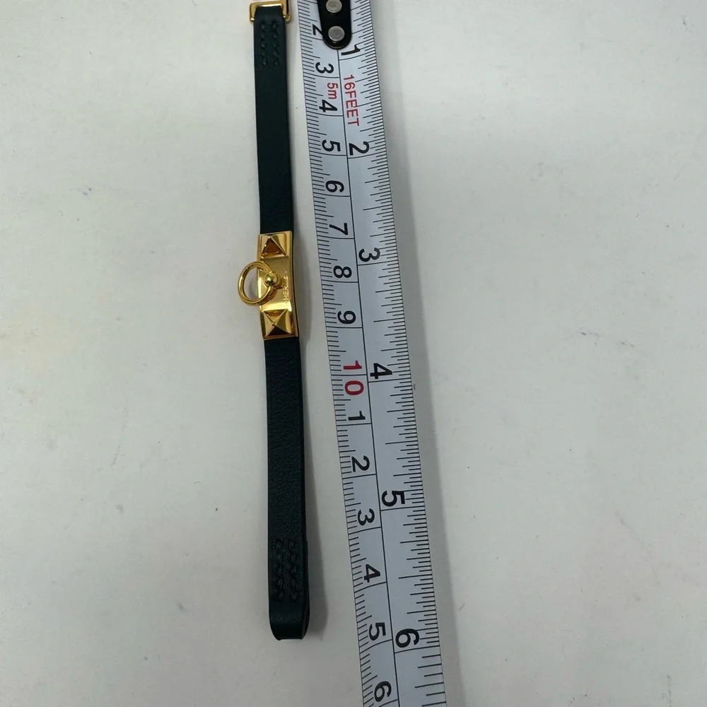 💯Authentic HERMES Rivale Mini Bracelet- deep black/blue - Picture 5 of 5